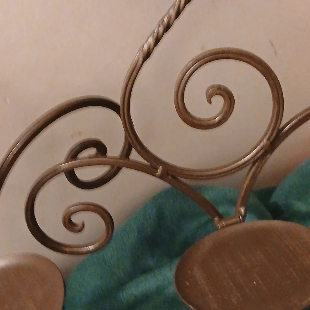 Elegant Brown Metal Wall Decor